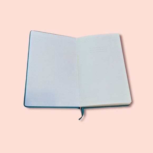 Teal Blue Dotted Journal w/ Index NWOT - Picture 7 of 10